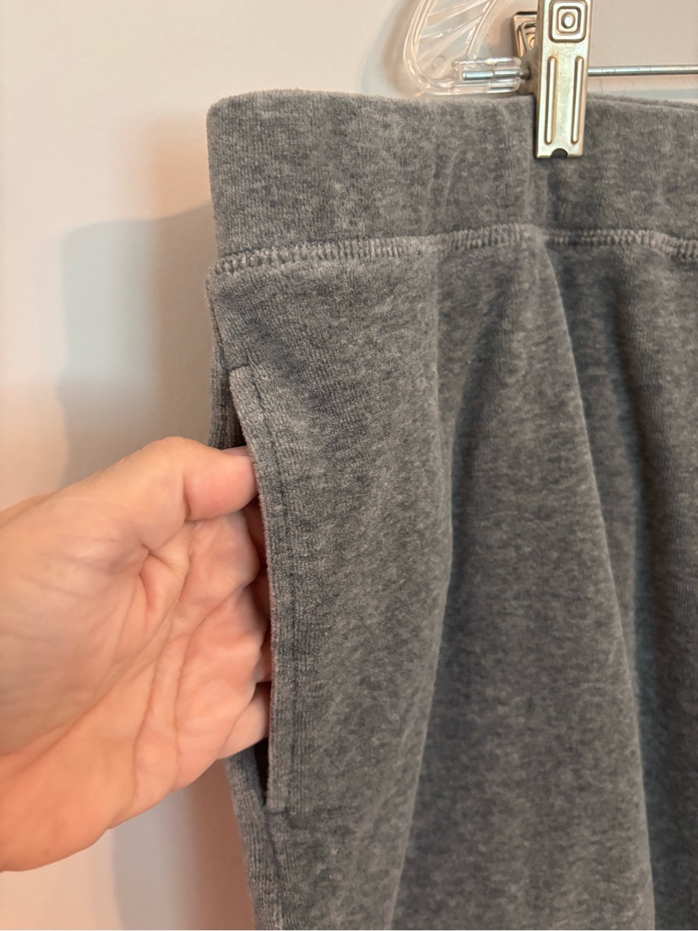 D & Co. Active EUC Gray Velour zip vest & pant Set - Picture 12 of 14
